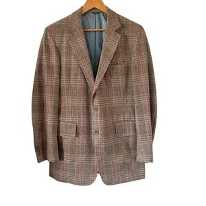 Vintage Men's Brown Plaid Sport Coat